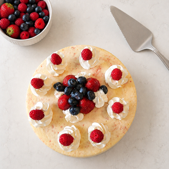 Triple Berry Cheesecake